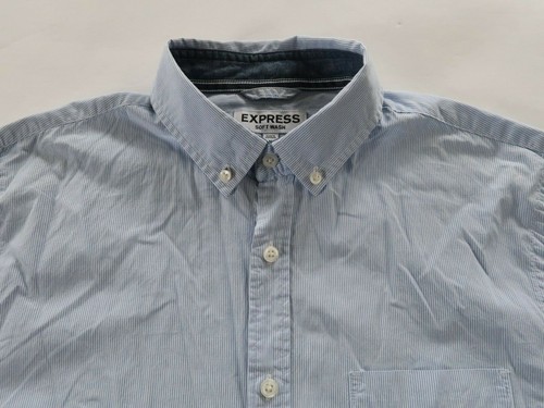 Express Mens Soft Wash Cotton LS Button 