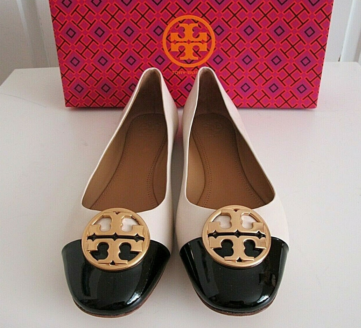 tory burch chelsea cap toe ballet\u003e OFF-57%