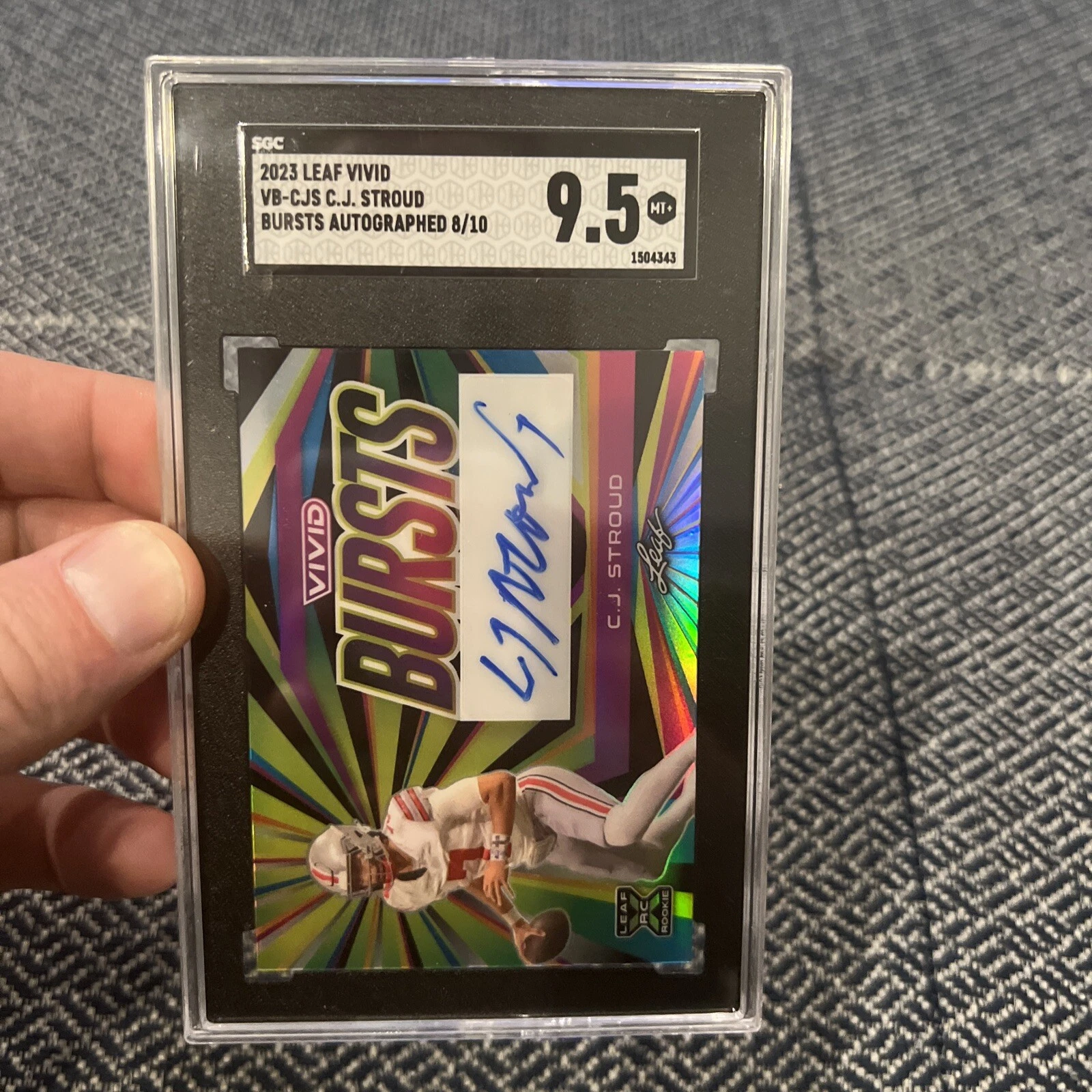 CJ Stroud Leaf Vivid Bursts Autographs #VBCJS Base