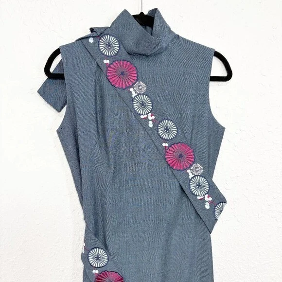 DIFETTI Abito Alexander McQueen Vintage 2001 Ricamato Collezione VOSS Tg 42