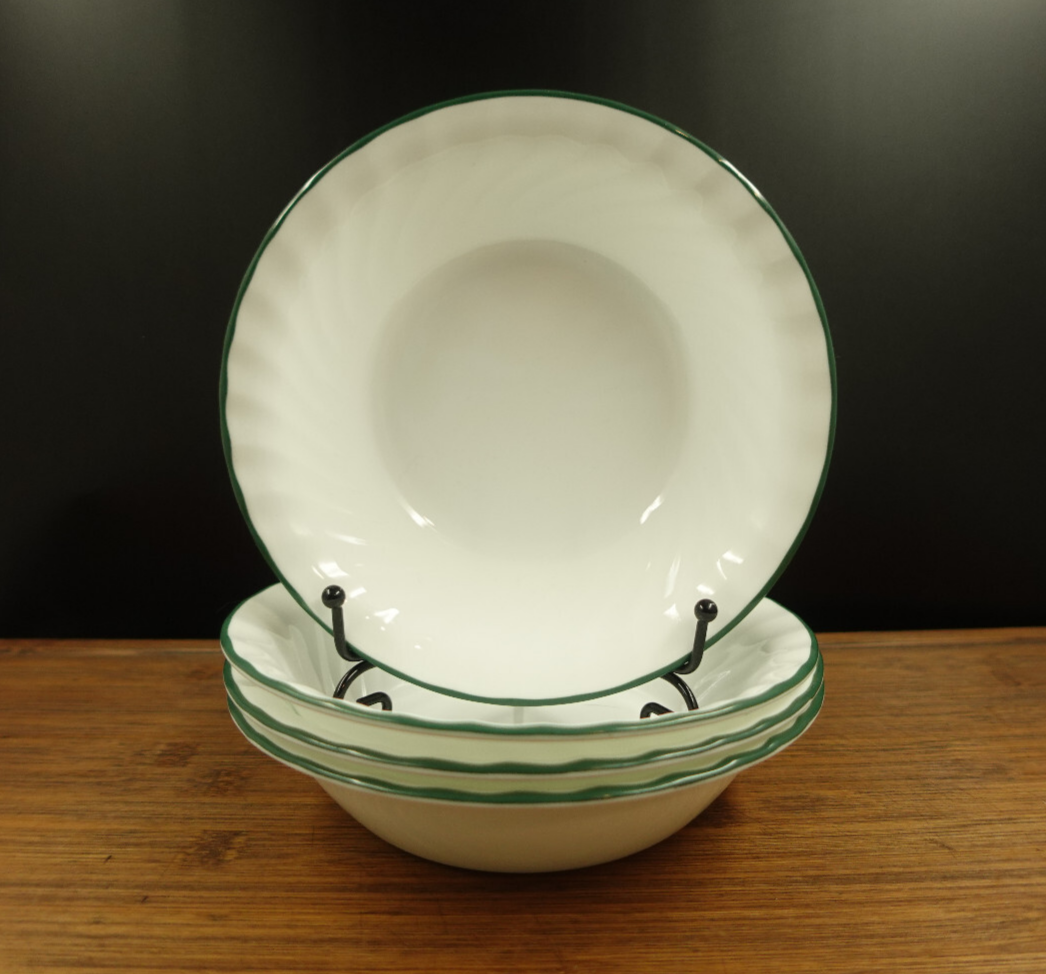 4 Corelle Callaway Swirl Soup Cereal Bowls 7.25 Inch Set