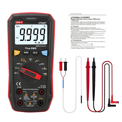 UNI-T Multimeter Tester True RMS UT60BT Temperature Measurement,NCV,Duty Cycle,