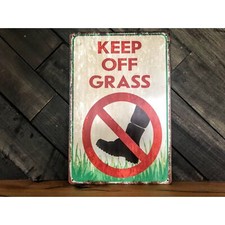 Keep Off Grass Sign