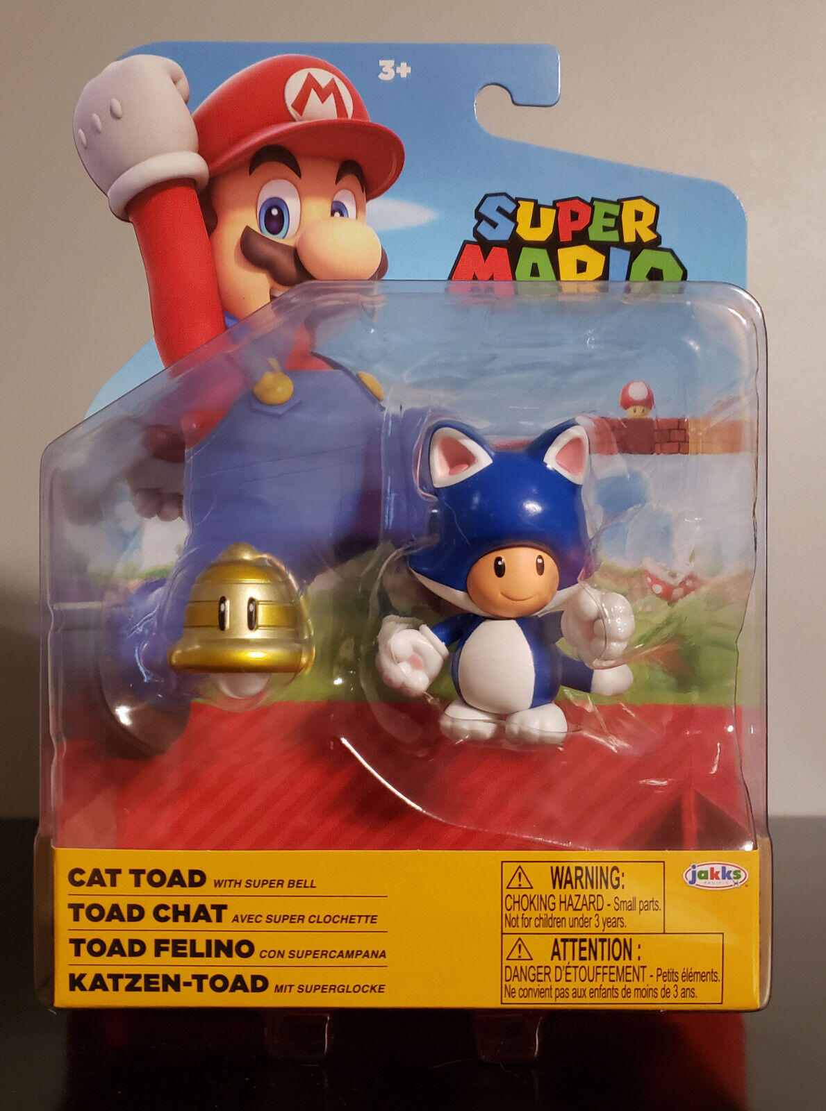 Jakks Super Mario 4 Inch World of Nintendo Series Cat Mario