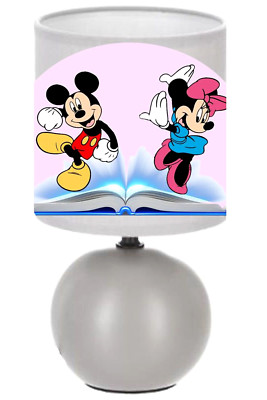 Lampe De Chevet Michael Jackson En Céramique Blanche, Abat-jour Tissu (25cm) - Neuve