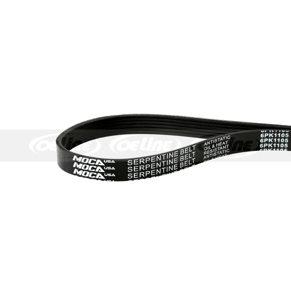 EPDM Fits Nissan Sentra 2000-2006 1.8LAlter​nator-A/C-PS-WP Drive Belt Set 2 pcs - Image 4 of 4