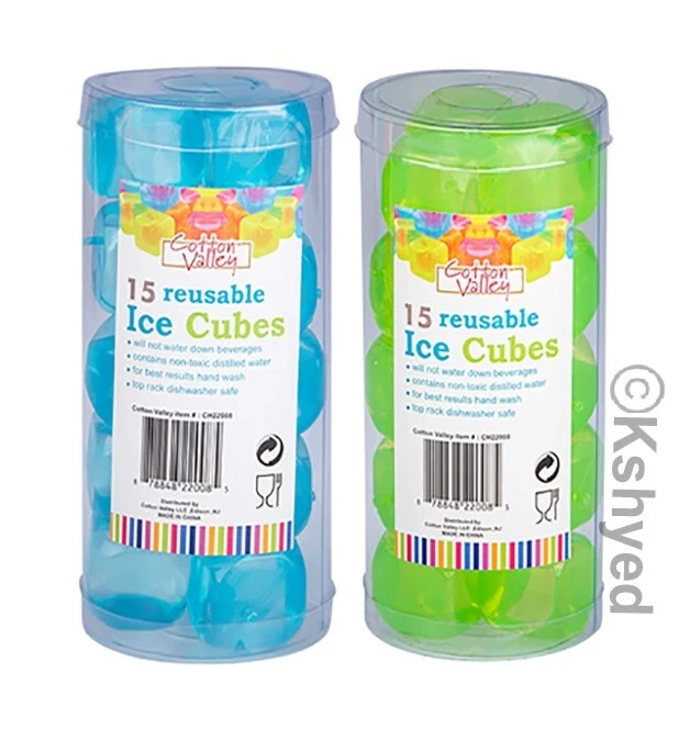 30 Pieces Plastic Reusable Ice Cubes Coolers Refreeze BPA FREE (2 pack)  - New - Image 2 of 4