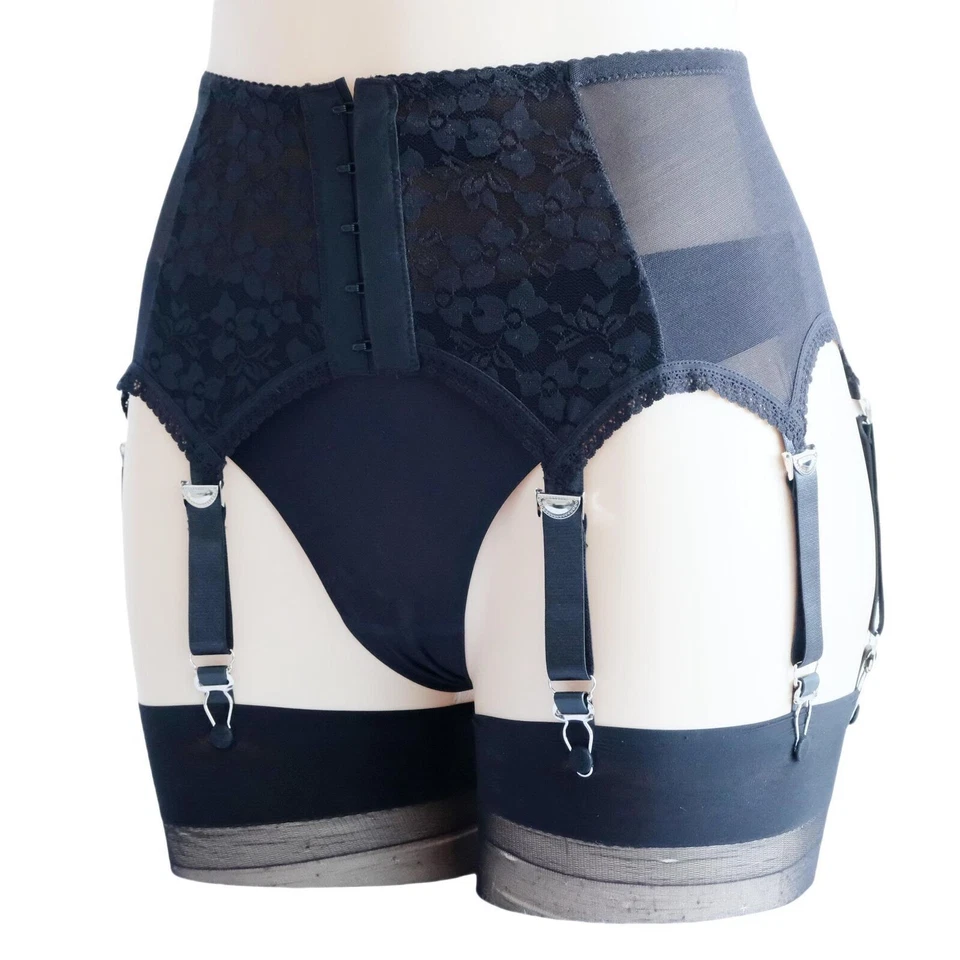 Strumpfhalter Unterwäsche Strapsgürtel Dessous Hüfthalter Strapse Tanga S-3XL - Bild 4 von 4