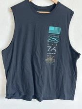 Grunt Style Shirt Men’s 2XL Black Sleeveless Graphic Print Military Patriotic