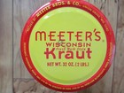 Vintage Original Meeter's Brothers Wisconsin Kraut  2lb glass jar w/lid — photo 4