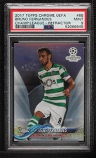 2017-18 Topps Chrome UCL Refractor Bruno Fernandes #66 PSA 9 MINT qs9