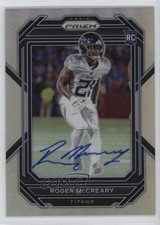 2022 Panini Prizm Rookies Silver Prizm Auto Roger McCreary #382 Auto 03rx