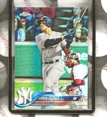 AARON JUDGE 2018 TOPPS CHROME "PRIZMATIC" CARD #1