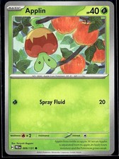 Applin 009/131 Common Prismatic Evolutions Pokemon Lightly Played