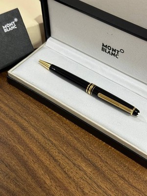 2026 Montblanc Meisterstuck Classique 164 Ballpoint Pen Black Gold Finish