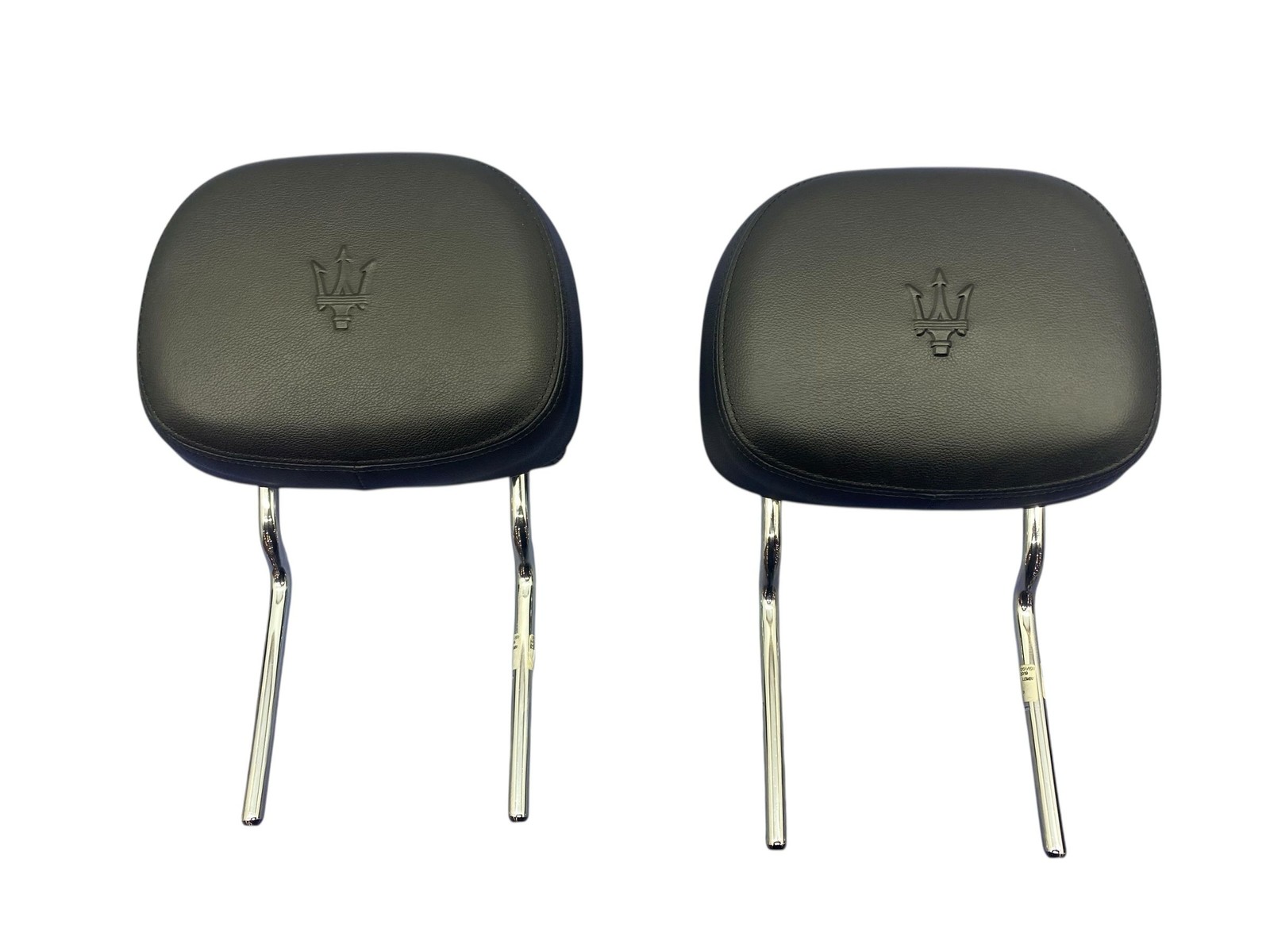 2017-2024 Maserati Levante M161 Front Right & Left Headrest W/ Crest Set (2) IBK