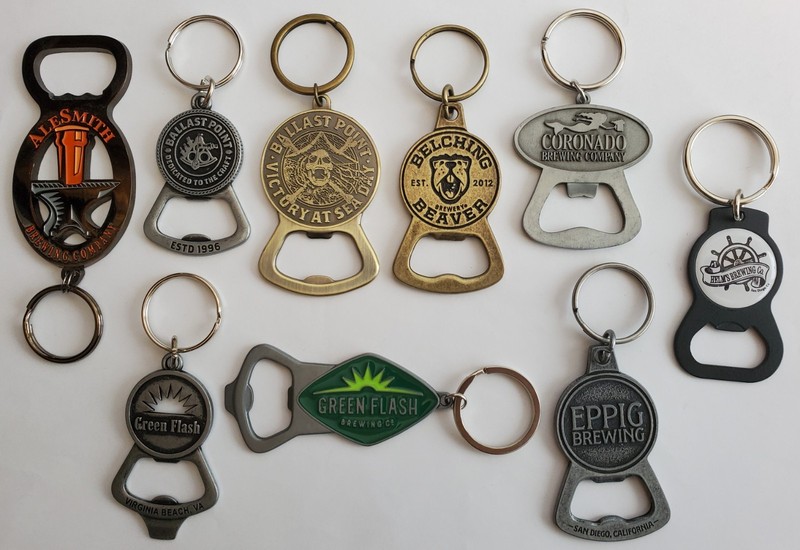 9 DIFF. SAN DIEGO SO. CAL. MICRO CRAFT BREWING ALE BEER SODA CAP BOTTLE OPENERS