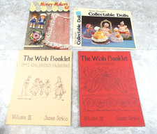 The Wish Booklet Set of 4 Susan Sirkis Book Doll Cloth Fashion VTG Dolly Pattern