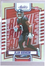 2023 Absolute Bijan Robinson Blue RC #106 Falcons