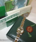 VINTAGE ROLEX OYSTER DATEJUST WATCH 69173 TWO TONE STEEL ROMAN DIAL BOX PAPERS
