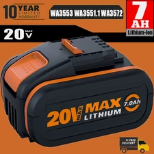 For Worx Battery 7.0Ah 20V Li-ion WA3551 WA3553 WA3551.1 WA3553.1 WA3553.2 WA364