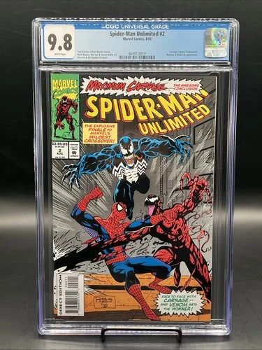 Spider-Man Unlimited #2 (Marvel Comics August 1993) CGC Graded 9.8 White pages