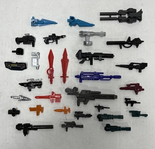 Vintage G1 Transformers Action Figure Weapon Parts & Accessories Lot, Takara