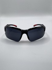 Men  s Sport Sunglasses Black Red Wraparound UV400 CE CAT 3 Cycling Running