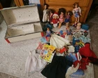 Vintage Barbie's And Accessories Lot - 10 Dolls - Clothing - Magazines - Case