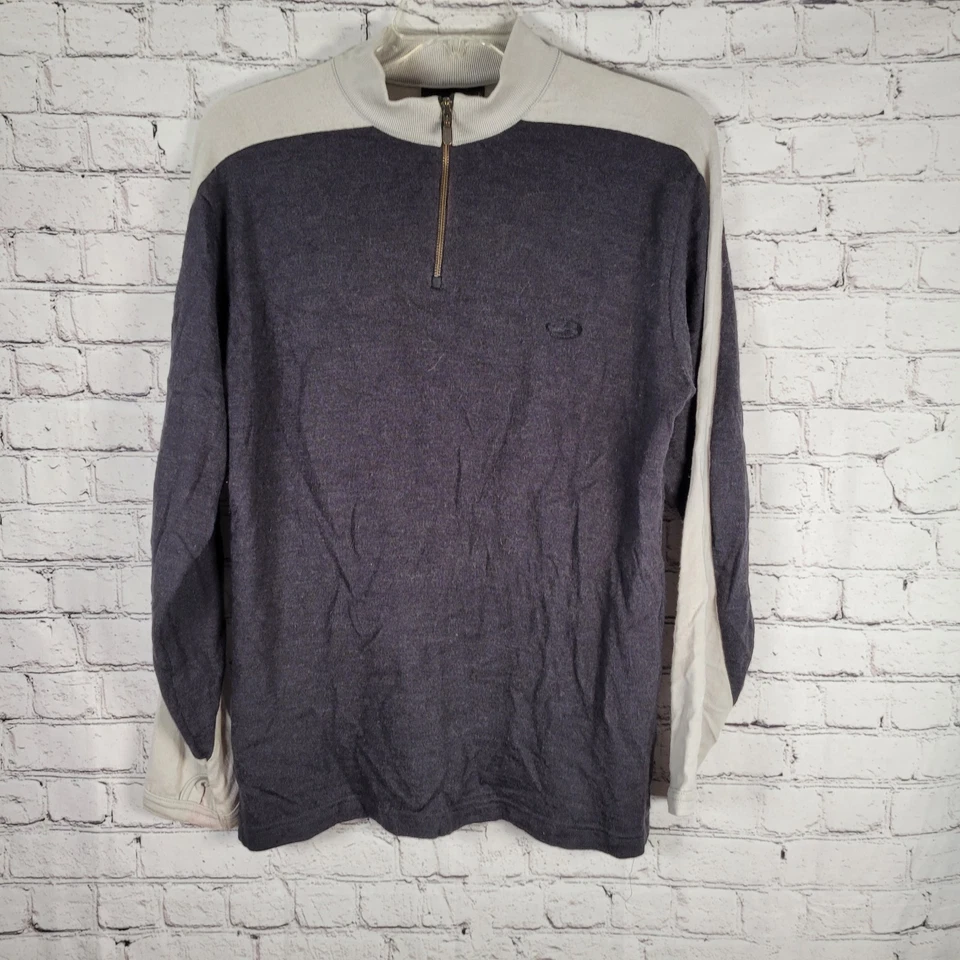 Icebreaker Sport 320 Sweater Mens XL Merino Wool 1/4 Zip Pullover Hiking Gray - Image 2 of 4