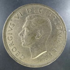 1948 Great Britain Two Shillings George VI Sharp Features