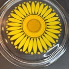 Vintage Pyrex casserole Lid ONLY yellow daisy sunflower 470 C