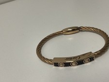 rose gold black sapphire bracelet 14k