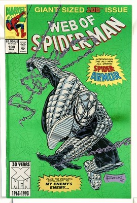 Web of Spider-Man #100 1993 Marvel NM Book 1st Armor Suit Direct Comic