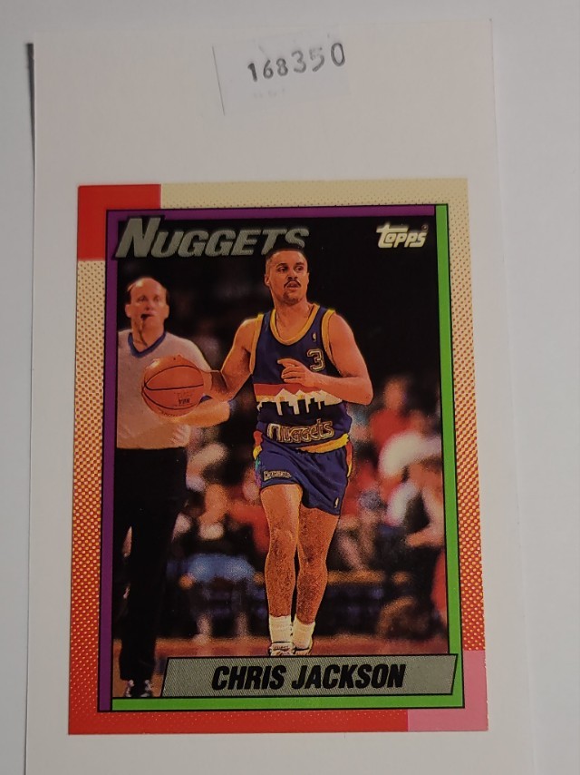 1992 Topps 93 Topps Archives Chris Jackson Denver Nuggets #135