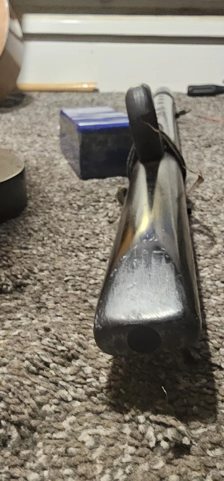 Flauta nativa americana llave de G madera negra 5 agujeros AmazingSound. pegado fetiche crac Foto 4 de 4