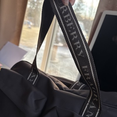 Burberry Fragrance Dark Brown Travel Weekender Sport Bag Large 16