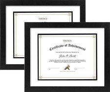 , 11x14 Diploma Frame for 8.5x11 Document  Certificates with Mat, Or 11x14 W...