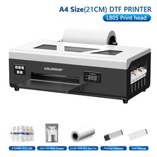 Colorsun DTF Printer Impressora A4/A3 Direct to Film T-Shirt Printing Machine Di