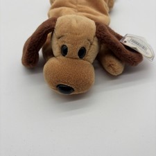 MWMT Ty Beanie Baby Bones The Dog Plush Toy Stuffed Animal Brown With Tags