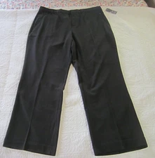 CJ Banks Womens Pants Size 20W Moderately Curvy Fit Trouser Black