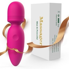 Mini Massager Tools,Small Waterproof Cordless Handheld Massager with 10 Vibra...