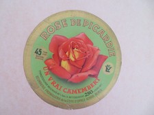 étiquette   de fromage camembert Rose de Picardie