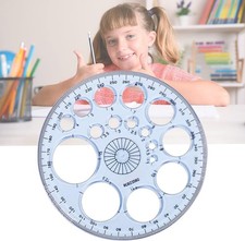 PARTSPOWER 2 Packs Multifunctional Round Circles 2 Circle Template