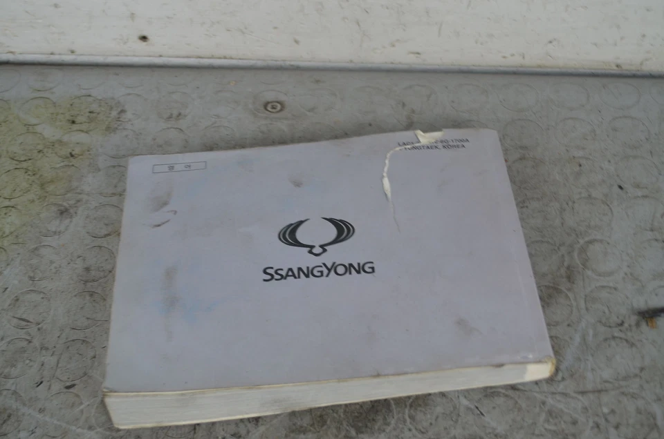 94169- Libretto Usi e Manutenzione Ssangyong Actyon Dal 2006 al 2018 - Immagine 2 di 3