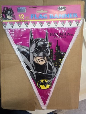 NOS Box Of Twelve Foot Batman Flag Banners ( Twelve In Box)