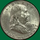 New Listing1949-S Franklin Half Dollar Almost Uncirculated AU Coin #40253
