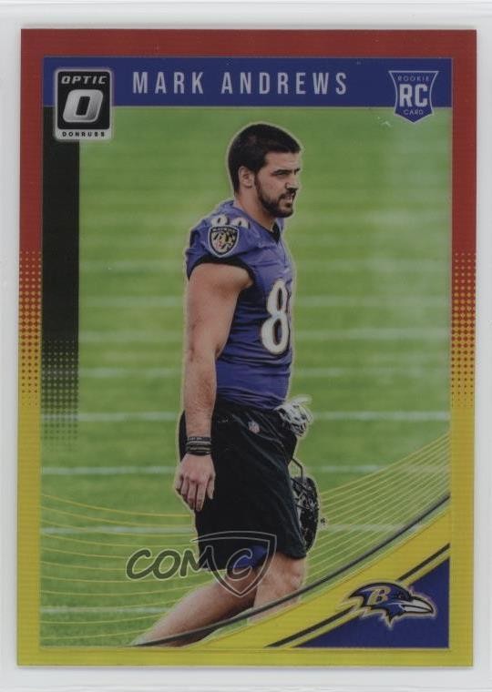 2018 Donruss Optic Rookies Red & Yellow Prizm Mark Andrews #121 7xr