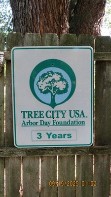 Retired Tree City USA Arbor Day Foundation 3 Years Street Traffic Sign