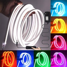 12V Neon LED Strip Streifen Bunt Flex Schlauch diffus Lichtband DIY Deko IP67